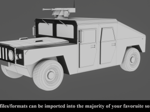 military vehicle - low poly - pbr - game ready 3D 모델