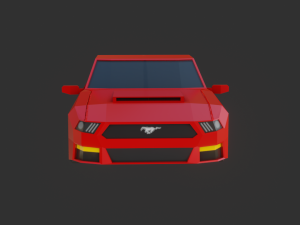 low poly car - pbr -game ready Modèle 3D