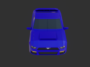 low poly car - pbr -game ready Modèle 3D