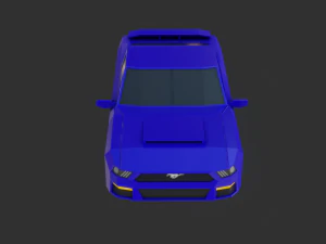 low poly car - pbr -game ready 3D Model