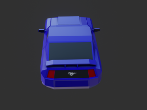low poly car - pbr -game ready Modèle 3D