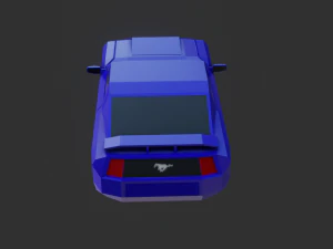 low poly car - pbr -game ready 3D Model