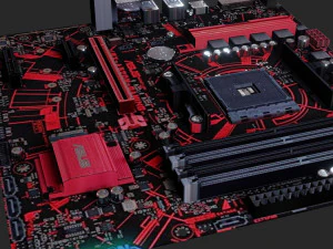 mother board - low poly - game ready 3D Model