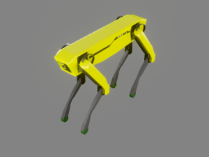 boston dynamics dog - low poly pbr- game ready low-poly 3D Model