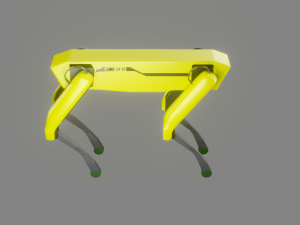 boston dynamics dog - low poly pbr- game ready low-poly 3D Model