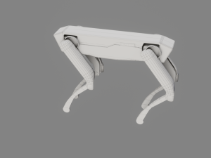boston dynamics dog - low poly pbr- game ready low-poly 3D Model