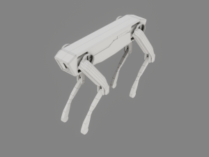 boston dynamics dog - low poly pbr- game ready low-poly 3D Model