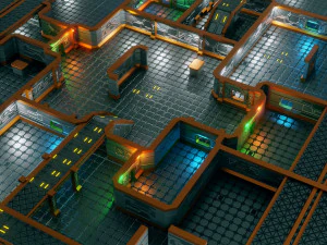 ambiente de jogo RPG modular - low poly - pbr - gameready Modelo 3D