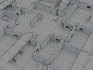 modular rpg game environment - low poly - pbr - gameready 3D Model