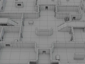 modular rpg game environment - low poly - pbr - gameready 3D Model