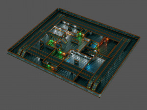 modular rpg game environment - low poly - pbr - gameready Modelo 3D