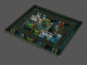 modular rpg game environment - low poly - pbr - gameready 3D Model