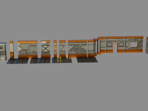 modular rpg game environment - low poly - pbr - gameready Modelo 3D