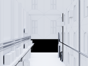 urban alley - low poly - game ready Modelo 3D