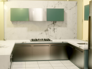 kitchen interior - low poly - gameready 3D 模型