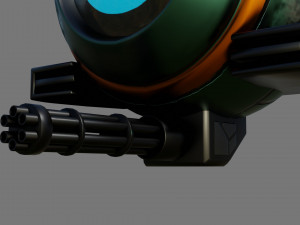 sci-fi drone - low poly - game ready - pbr 3D 模型