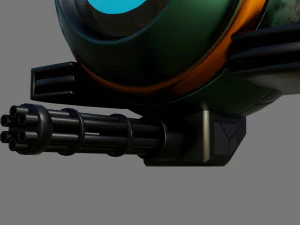 sci-fi drone - low poly - game ready - pbr 3D Model