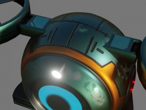 sci-fi drone - low poly - game ready - pbr 3D 模型