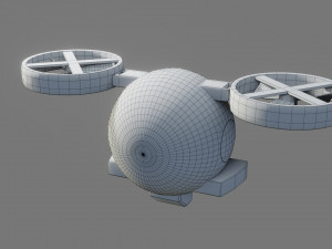 sci-fi drone - low poly - game ready - pbr 3D 模型