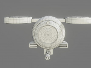 sci-fi drone - low poly - game ready - pbr 3D 模型