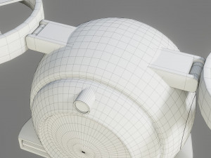 sci-fi drone - low poly - game ready - pbr 3D 模型