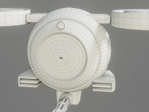 sci-fi drone - low poly - game ready - pbr 3D Model