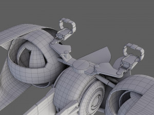 sci-fi glider - low poly - game ready - pbr 3D Модель
