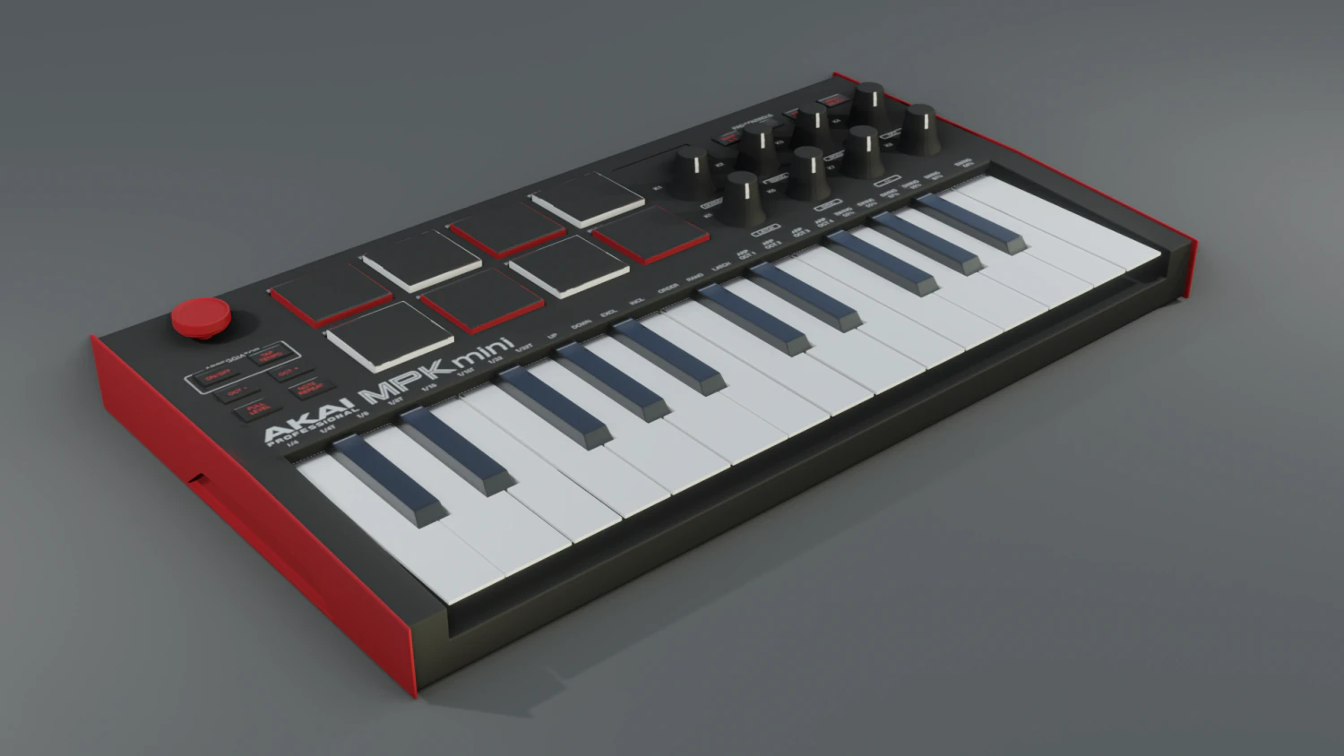 akai mpk mini piano 3D Model .c4d .max .obj .3ds .fbx .stl .blend