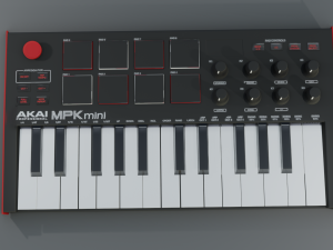 akai mpk mini piano Modelo 3D