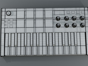 akai mpk mini piano Modelo 3D