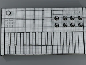 akai mpk mini piano 3D Model