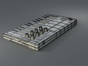 akai mpk mini piano Modelo 3D