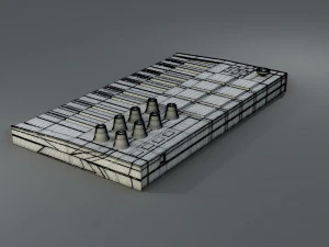 akai mpk mini piano 3D Model