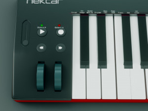 nektar impact se-49 midi keyboard Modello 3D
