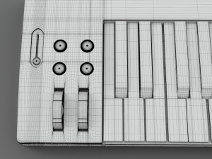 nektar impact se-49 midi keyboard Modello 3D