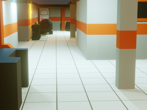 modular sci fi lab - low poly - game ready - pbr Modelo 3D