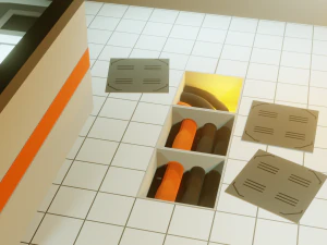 modular sci fi lab - low poly - game ready - pbr 3D Model