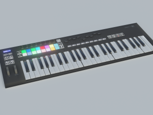 novation launchkey keyboard - low poly - game ready - pbr Model 3D