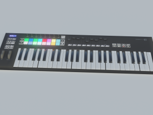 novation launchkey keyboard - low poly - game ready - pbr Model 3D