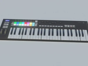 novation launchkey keyboard - low poly - game ready - pbr 3D Model