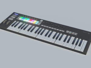novation launchkey keyboard - low poly - game ready - pbr Model 3D
