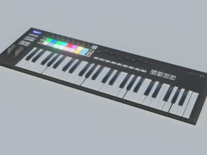 novation launchkey keyboard - low poly - game ready - pbr 3D Model