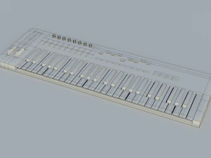 novation launchkey keyboard - low poly - game ready - pbr 3D Model