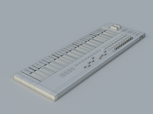 novation launchkey keyboard - low poly - game ready - pbr Model 3D