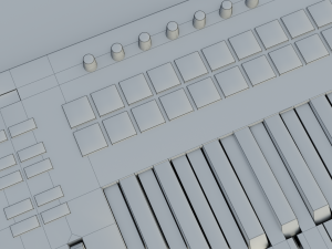 novation launchkey keyboard - low poly - game ready - pbr Model 3D