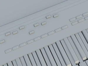 novation launchkey keyboard - low poly - game ready - pbr 3D Model