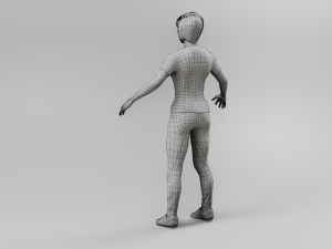 female character - low poly - game ready 3D मॉडल