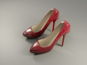 high heels - low poly - pbr Modèle 3D