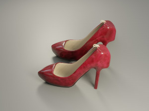 high heels - low poly - pbr Modèle 3D