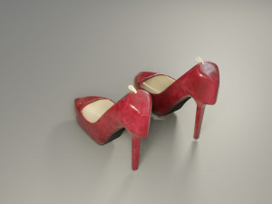 high heels - low poly - pbr Modèle 3D